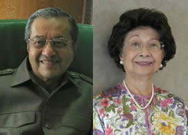 Tun Dr Mahathir and Tun Dr Siti Hasmah