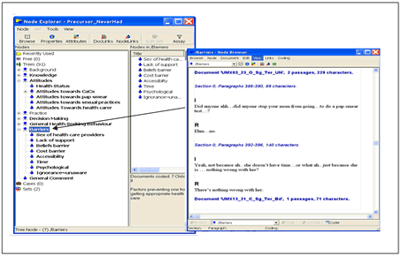 Click to enlarge: Browsing a node