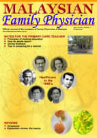 Malaysian Family Physician cover