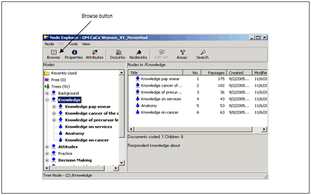 Click to enlarge: Node explorer with a tree node highlighted